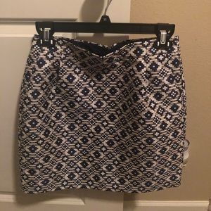 J Crew blue sparkly skirt size 0